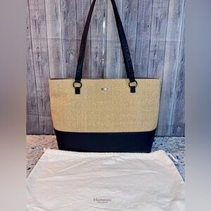 Hammitt Andersen Tote, Limited Edition Chaparral Raffia and Gunmetal Hardware